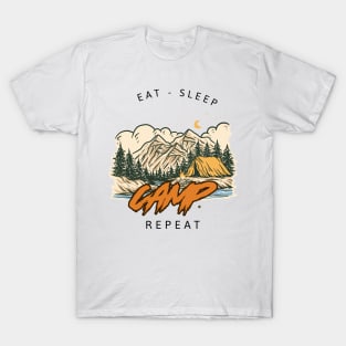 Eat sleep camp repeat T-Shirt